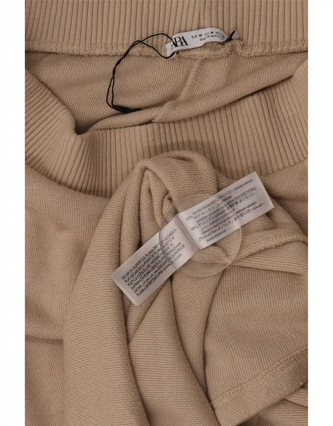 Gonna longuette Zara da donna media W28 in viscosa beige