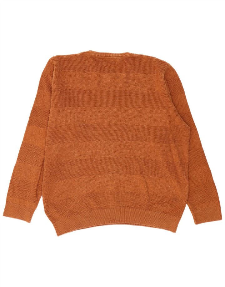 Maglione maglione girocollo da uomo Marks & Spencer XL in cotone marrone