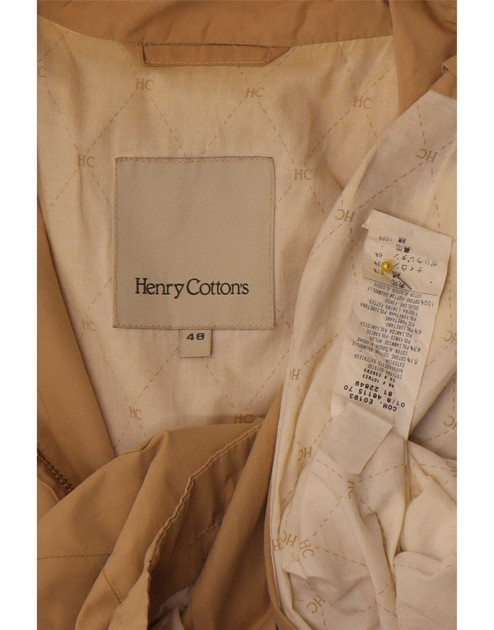 Giubbotto bomber da uomo Henry Cottons IT 48 Cotone beige medio