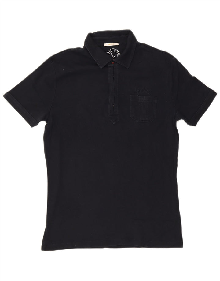 Polo da uomo Gas XL in cotone blu navy