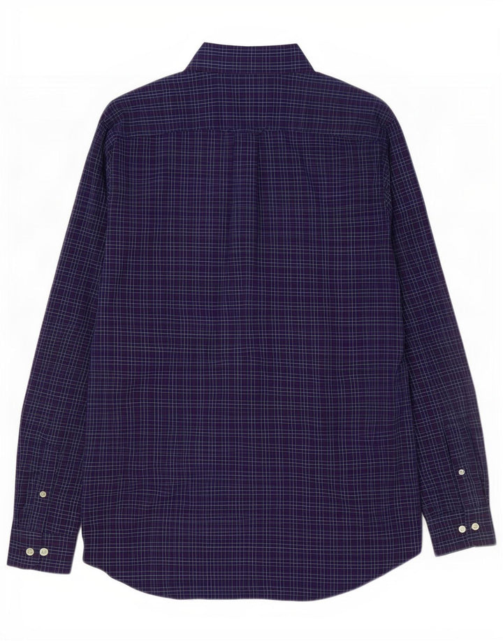 Camicia da uomo Nautica piccola in cotone a quadri blu navy