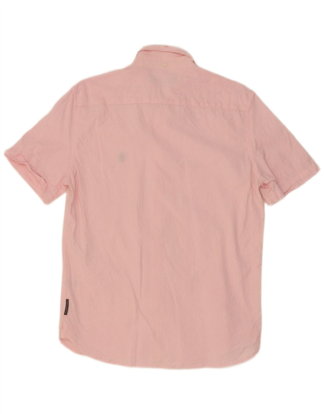Camicia a maniche corte da uomo French Connection in cotone rosa medio