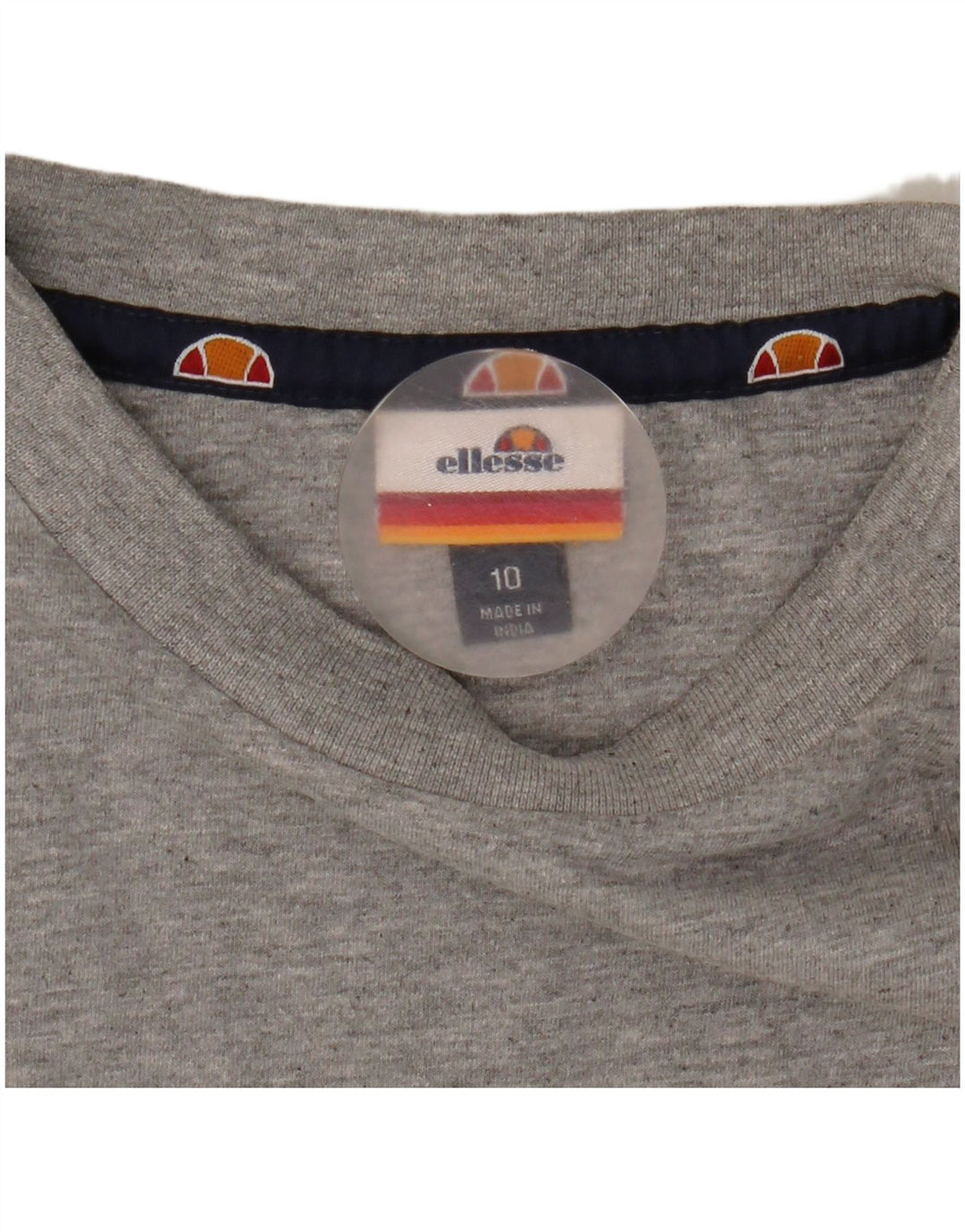 T-shirt grafica oversize da donna Ellesse Top UK 10 piccola grigia