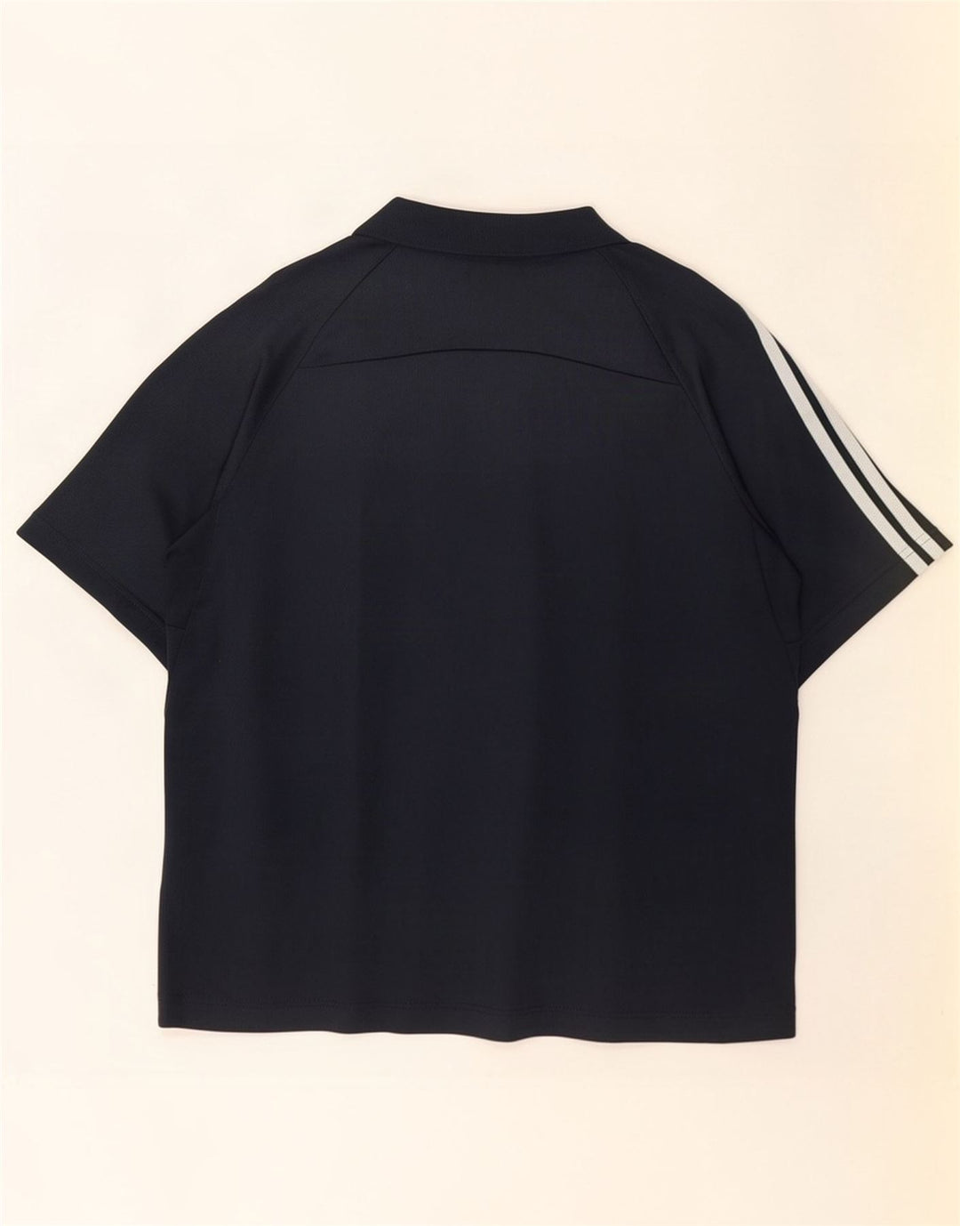 Polo Adidas da uomo piccola in poliestere blu navy