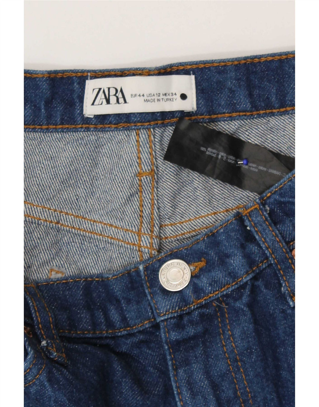 Jeans Bootcut da donna Zara EU 44 XL W34 L27 Cotone blu
