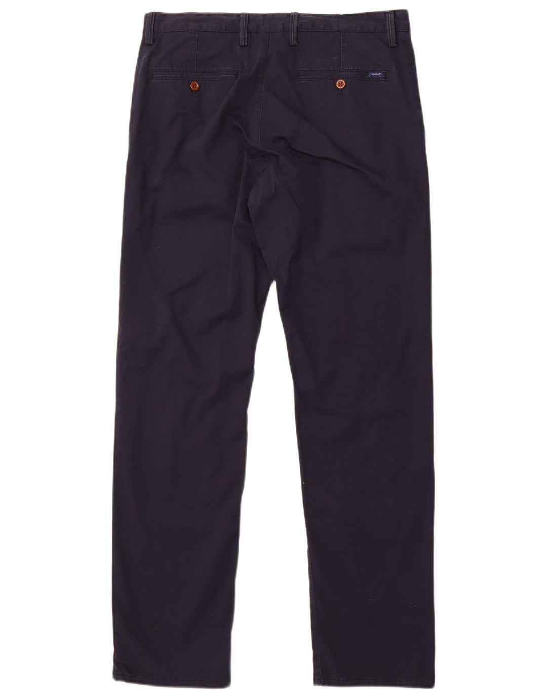 Pantaloni chino dritti da uomo Gant W34 L34 cotone blu navy