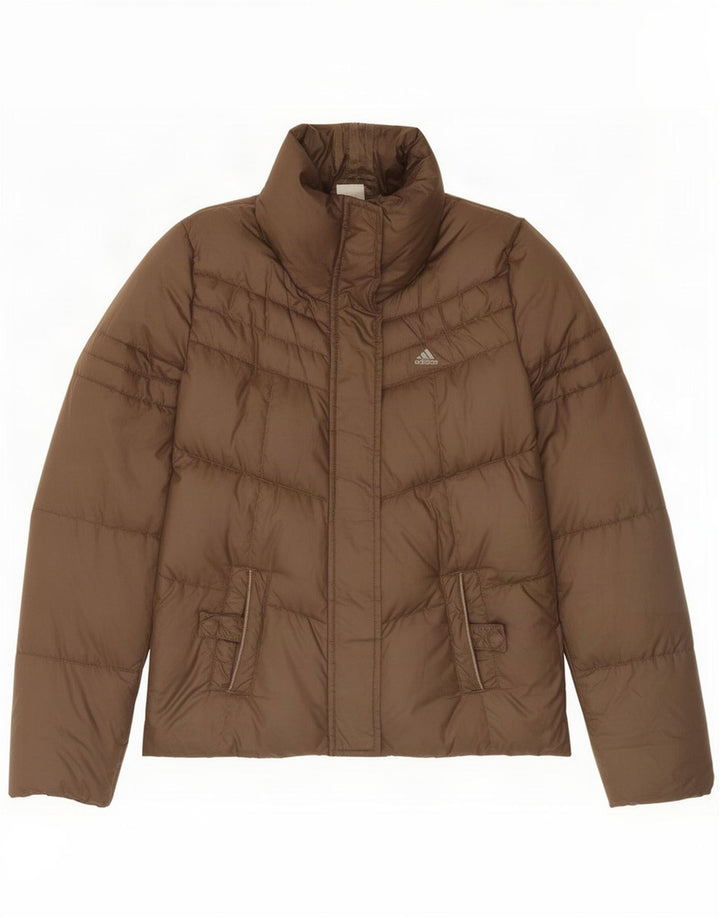 Giacca imbottita da donna Adidas UK 8 Small Marrone Poliestere