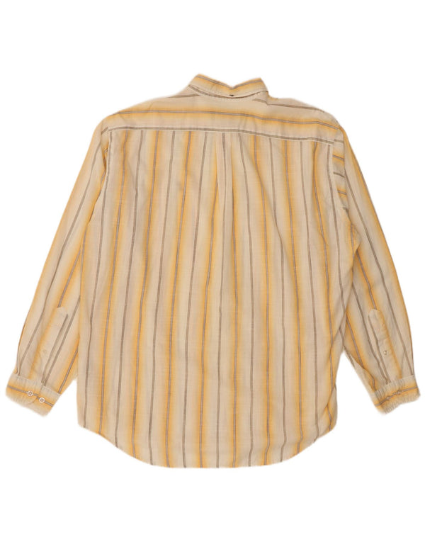 MARLBORO CLASSICS Camicia da uomo XL in cotone a righe gialle