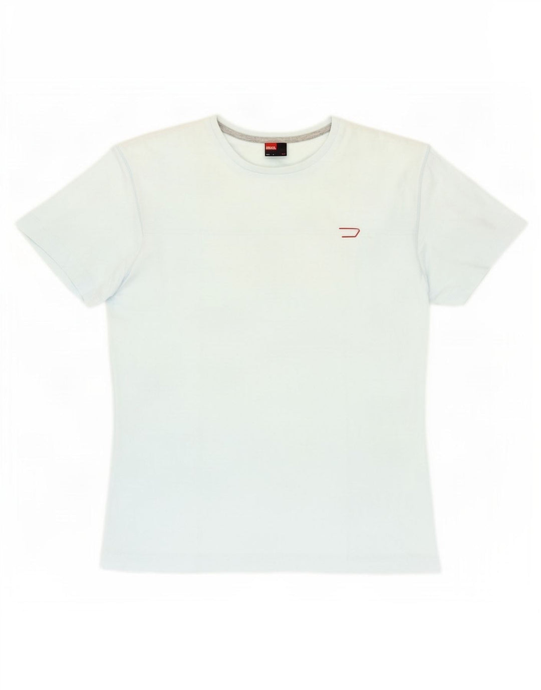 T-shirt da uomo Diesel Top in cotone blu medio