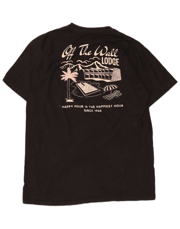 T-shirt grafica da uomo con vestibilità classica Vans, cotone medio nero