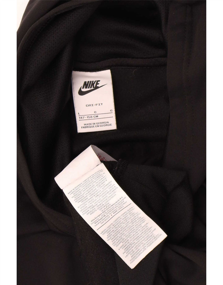 Felpa con cappuccio grafica Nike da ragazzo, 12-13 anni, grande, in poliestere nero