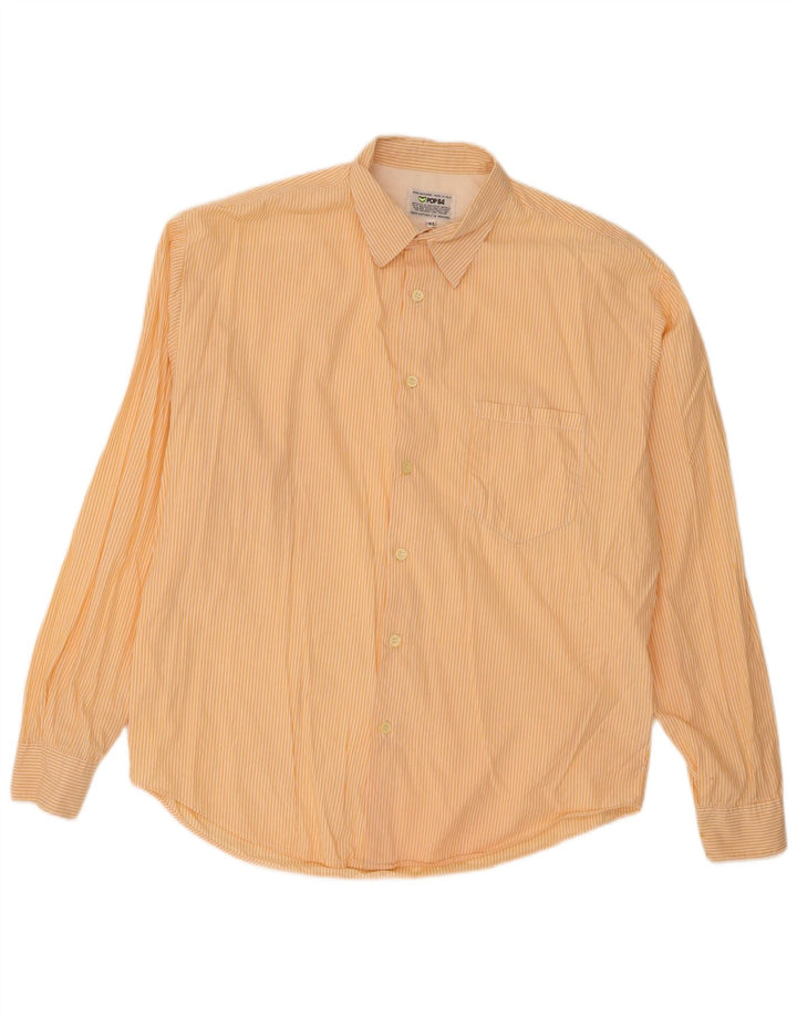 Camicia da uomo POP 84 XL in cotone gessato giallo