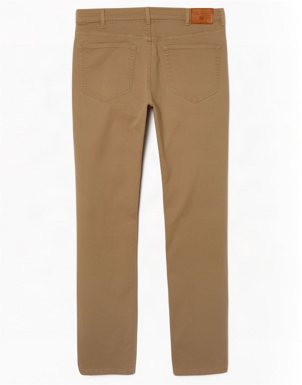 Gant Pantaloni casual dritti da uomo W34 L32 in cotone beige