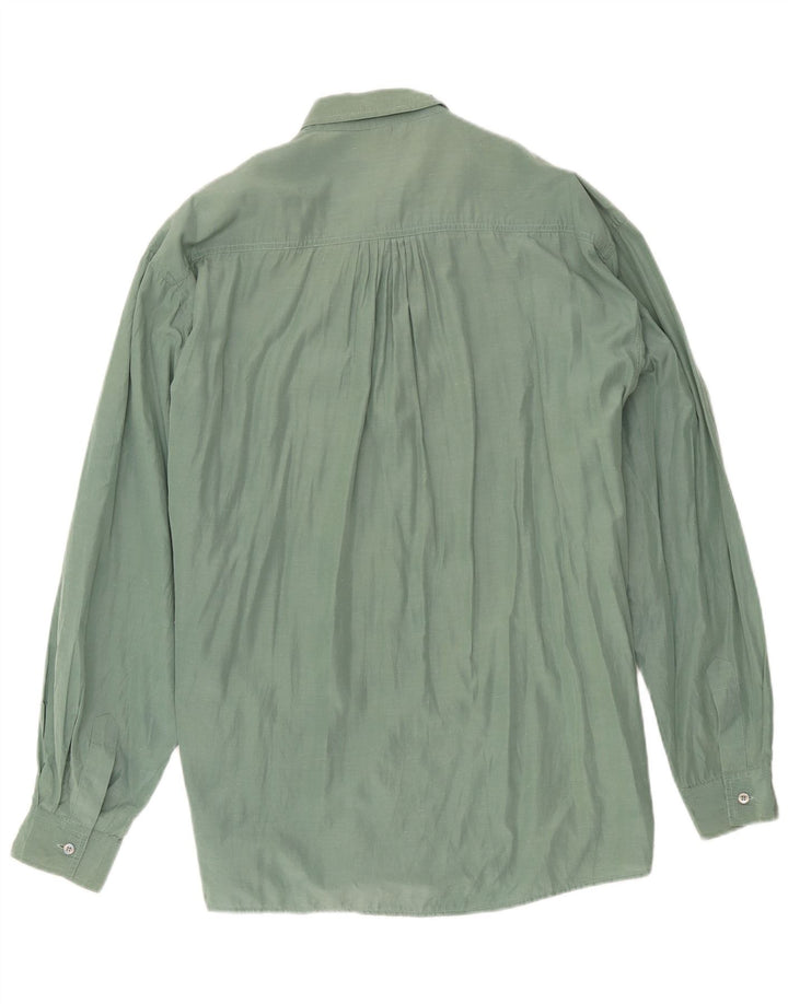 Camicia vintage da uomo grande verde