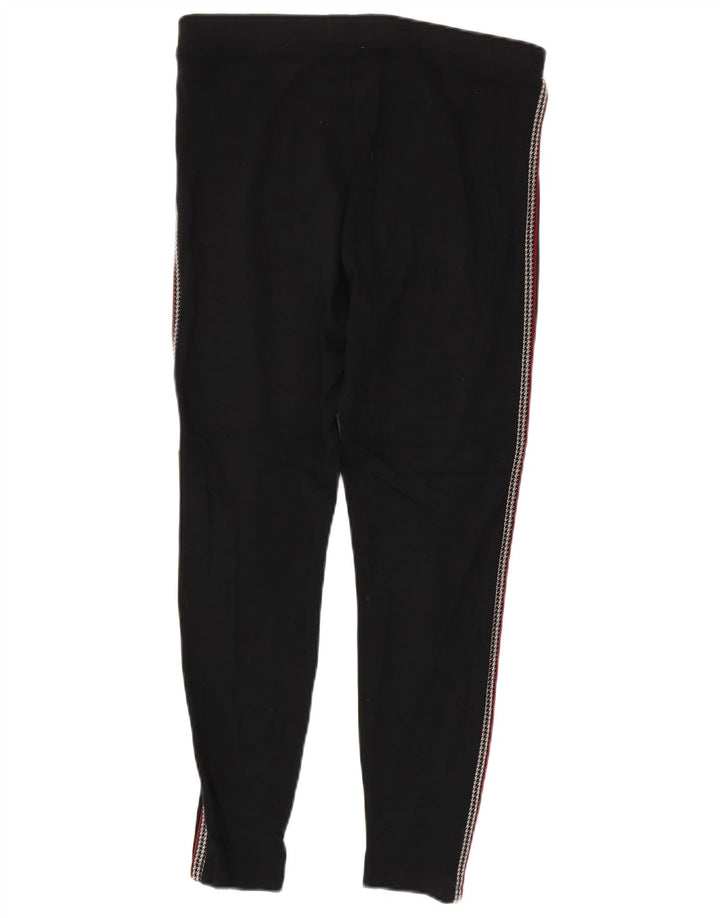 Leggings da donna Marks & Spencer UK 12 viscosa a righe nere medie