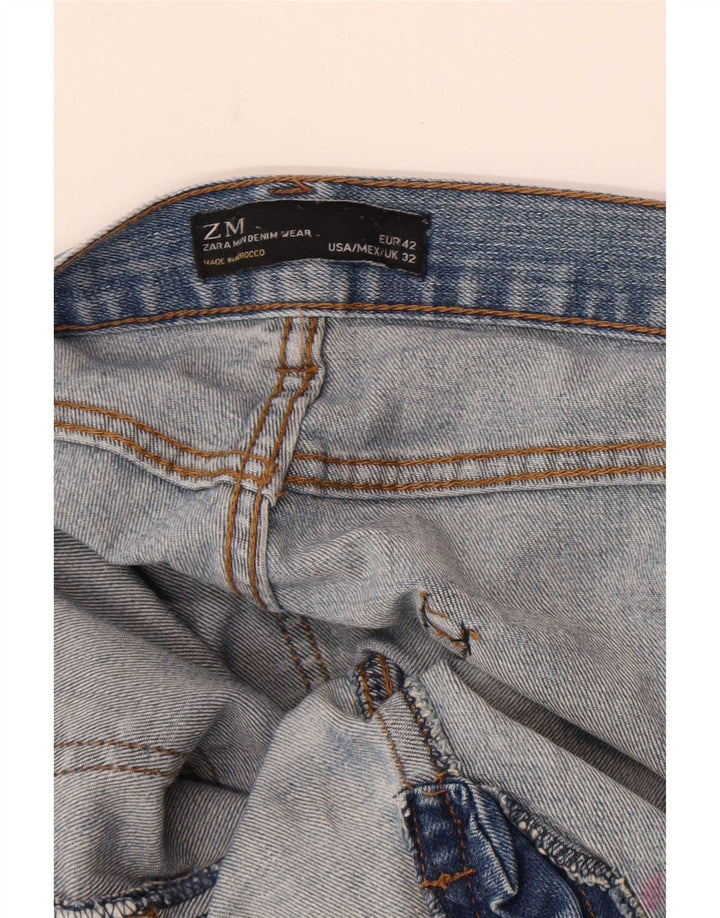 Jeans slim da uomo Zara EU 42 Large W32 L34 Blu