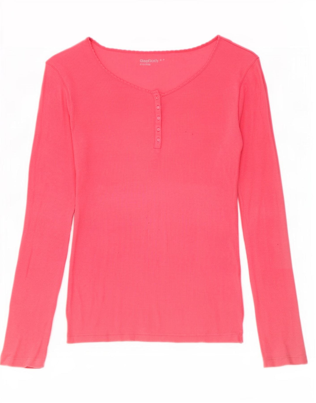 Gap Top oversize da donna a maniche lunghe UK 10 piccolo cotone rosa