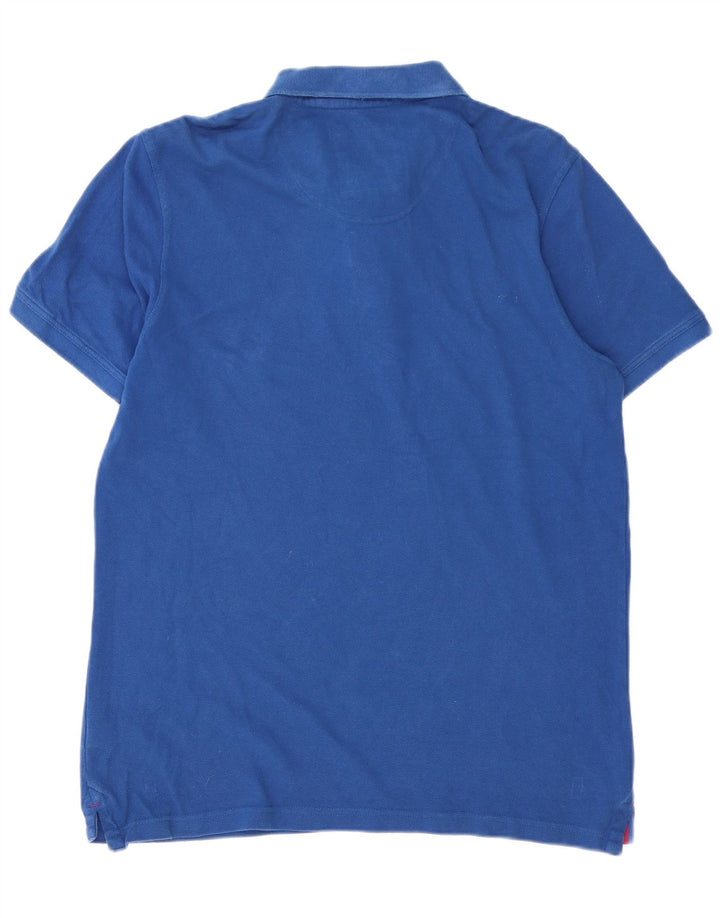Crew Clothing Polo da uomo grande in cotone blu