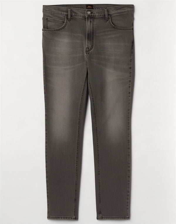 Jeans dritti slim Lee Rider da uomo W36 L32 cotone grigio