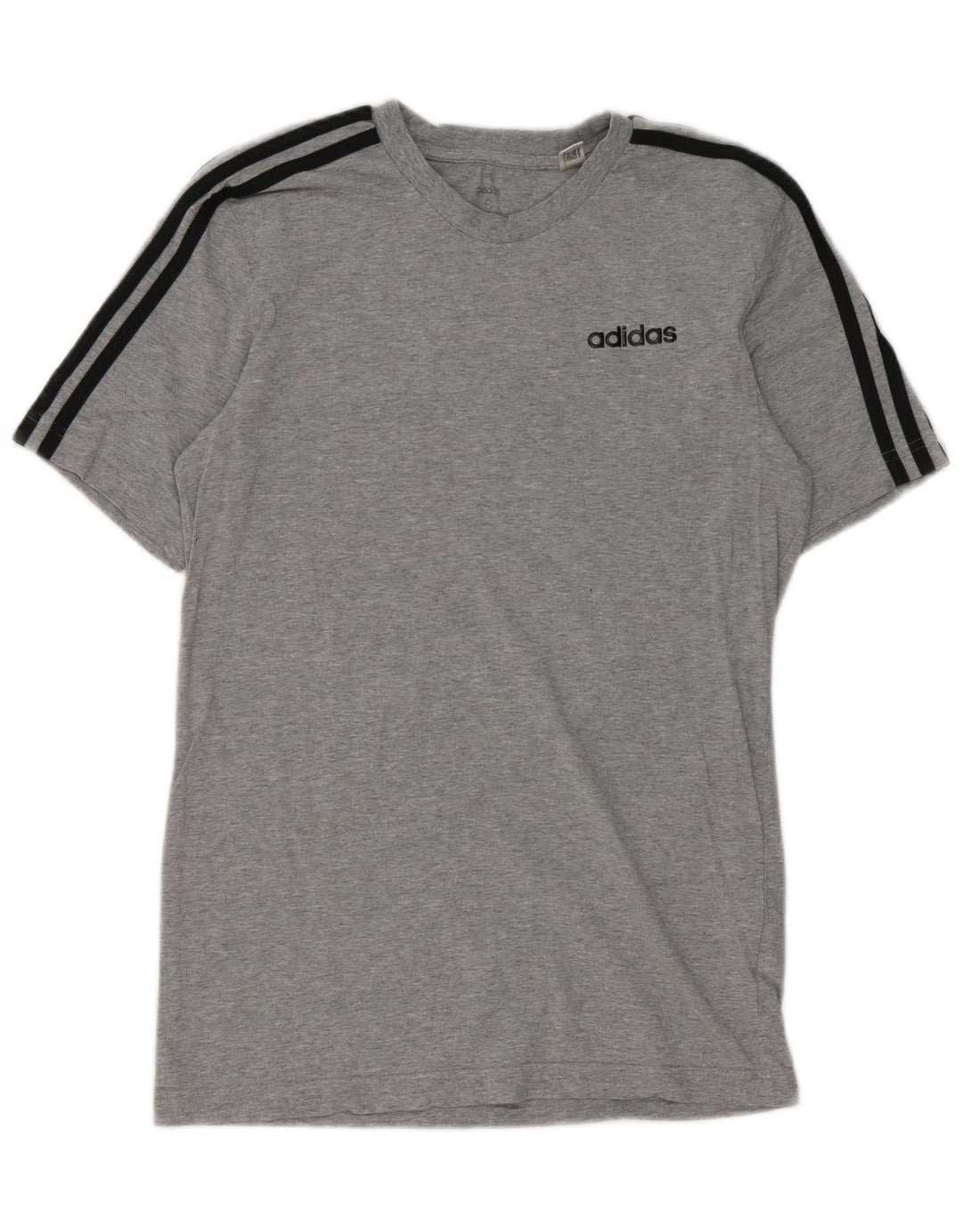 T-shirt Adidas da uomo Top Small in cotone grigio