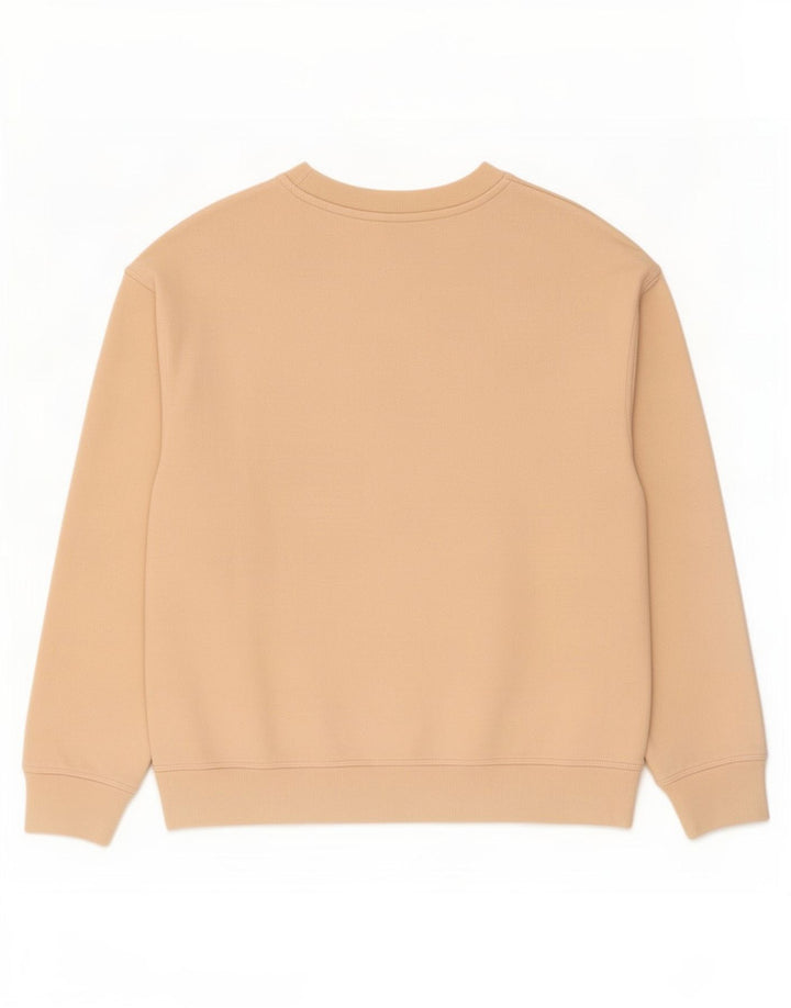 Levi's Donna Felpa Oversize Maglione UK 10 Piccolo Cotone Beige
