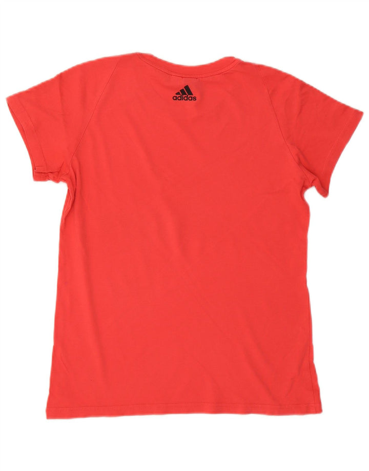 T-shirt grafica da donna ADIDAS Top UK 14 rosso medio