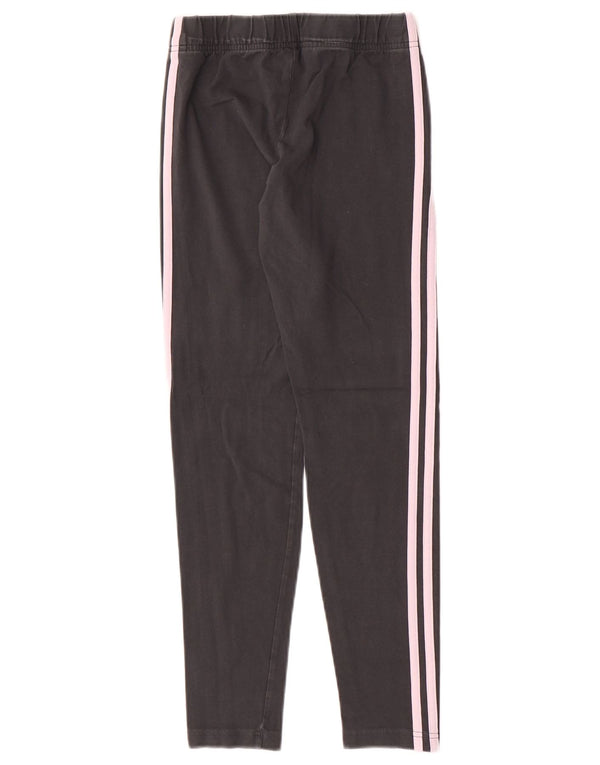 Leggings Adidas Bambina 14-15 Anni Cotone Grigio