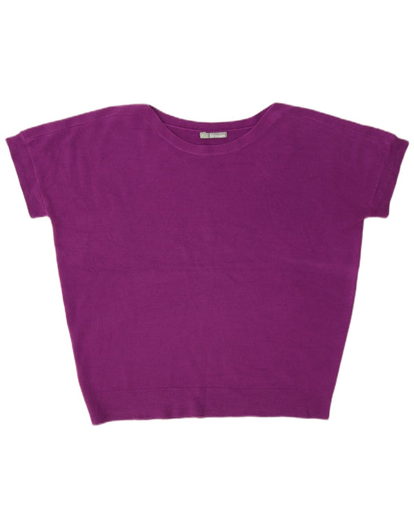 Maglione maglione girocollo da donna Marks & Spencer UK 18 XL Marrone
