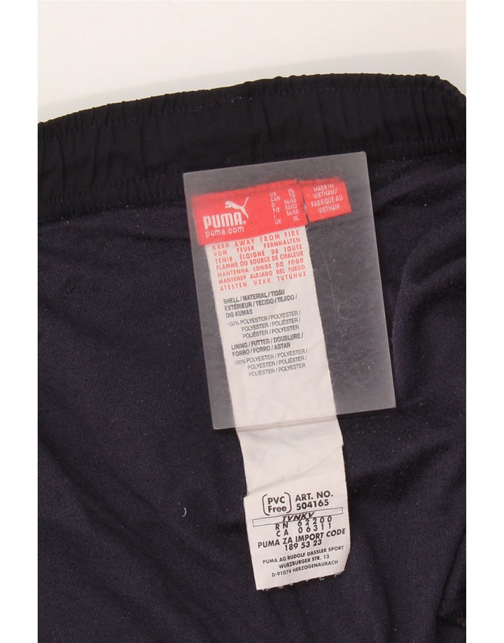 Pantaloncini sportivi da uomo Puma XL blu navy in poliestere