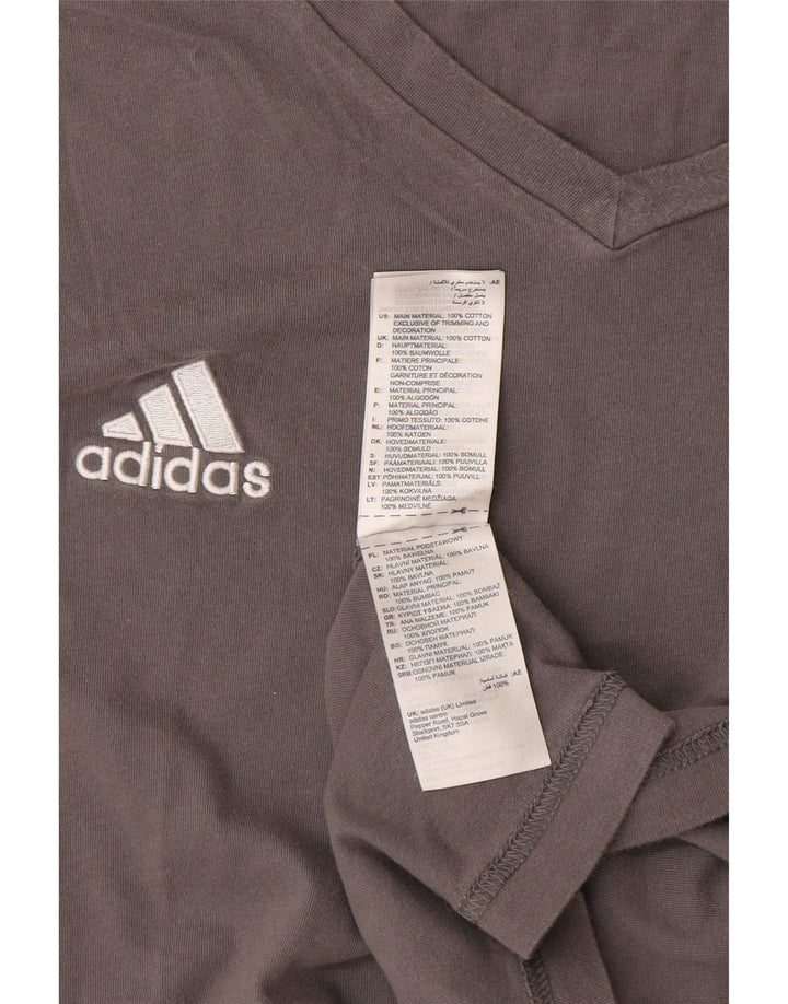 T-shirt da uomo Adidas Top 2XL in cotone grigio