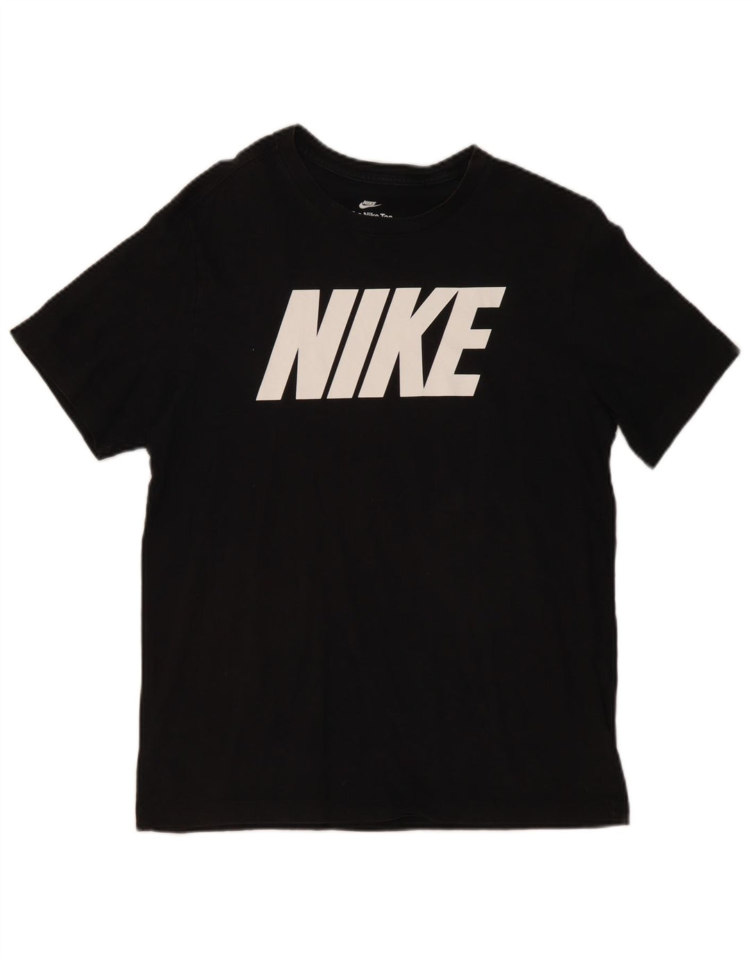 T-shirt grafica da uomo NIKE Top in cotone nero medio