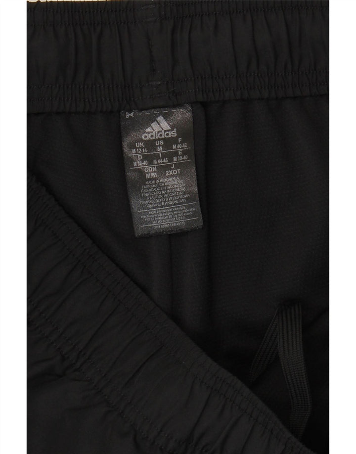 Pantaloni da tuta ADIDAS Climalite da donna UK 12/14 poliestere nero medio