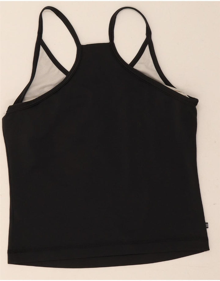 Canotta corta da donna Adidas UK 12 poliestere nero medio