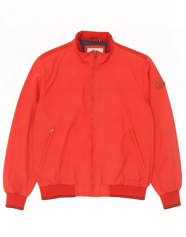 Geox Uomo Respira Bomber Giubbotto UK 44 2XL Rosso Cotone