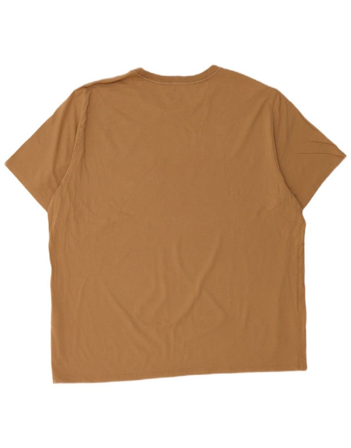 T-shirt grafica da uomo Dockers Top XL in cotone marrone