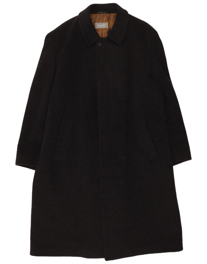 Cappotto Bugatti Uomo IT 56 3XL Nero Lana Vergine