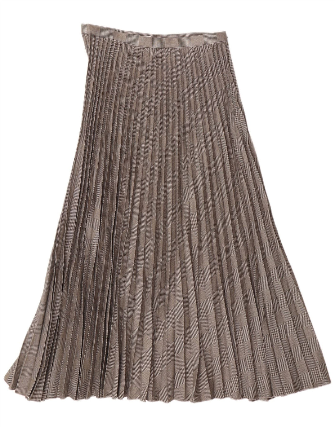 Gonna a pieghe a coltello da donna H&M EU 38 Medio W28 Poliestere pied de poule grigio