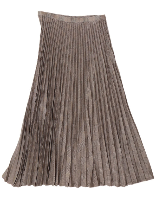 Gonna a pieghe a coltello da donna H&M EU 38 Medio W28 Poliestere pied de poule grigio