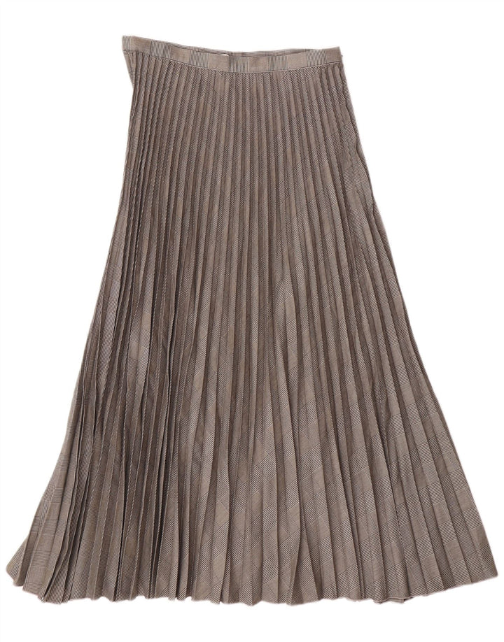 Gonna a pieghe a coltello da donna H&M EU 38 Medio W28 Poliestere pied de poule grigio