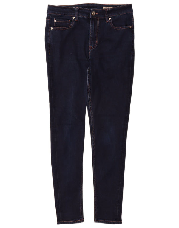 Marks & Spencer Donna The Ivy Skinny Jeans UK 10 Small W28 L28 Blu Navy