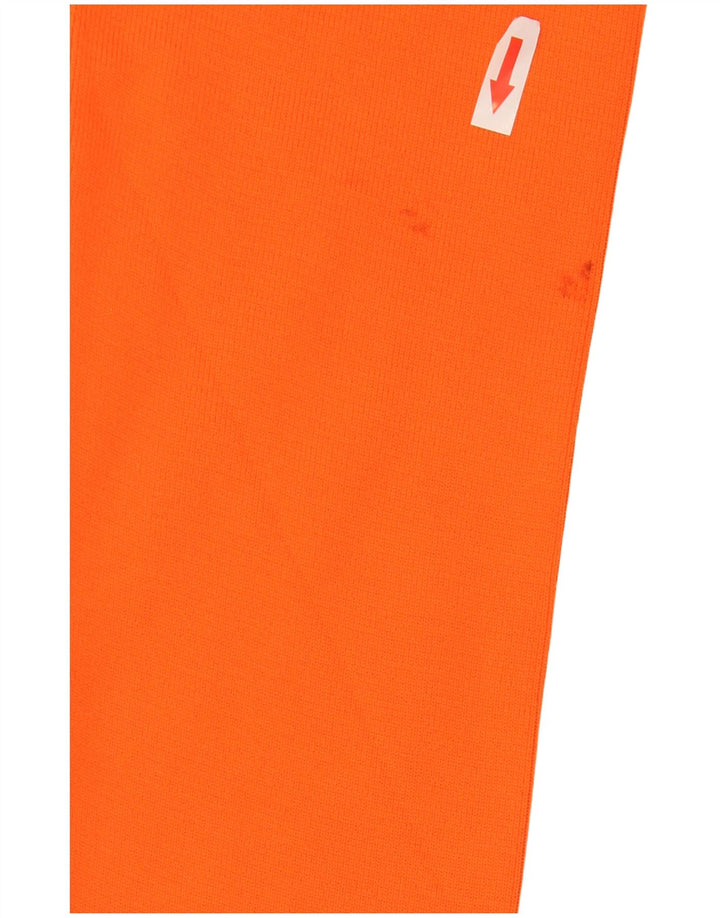 Maglione corto da donna Zara con collo alto, UK 10, piccolo, in poliestere arancione