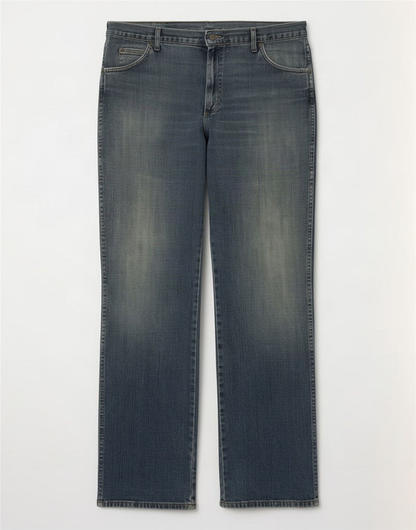 Jeans Bootcut da uomo Wrangler W38 L34 cotone blu