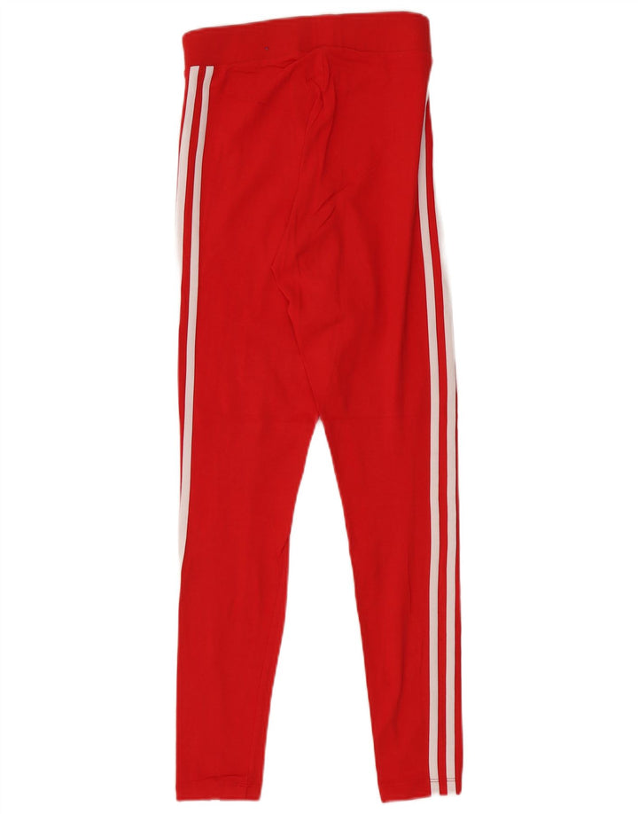 Leggings Adidas da donna UK 10 piccolo cotone rosso