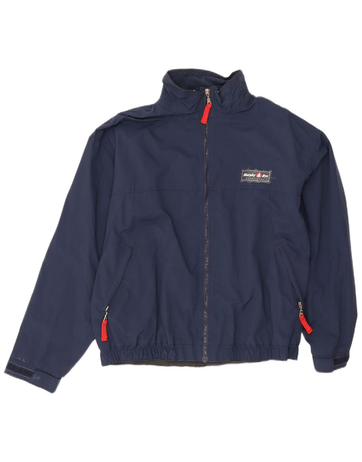 Giacca antipioggia da uomo Murphy & Nye UK 38 media blu navy in poliammide