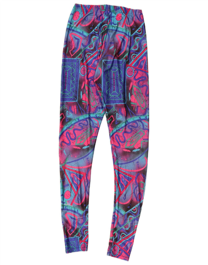 Leggings da donna VINTAGE UK 6 XS multicolore geometrico
