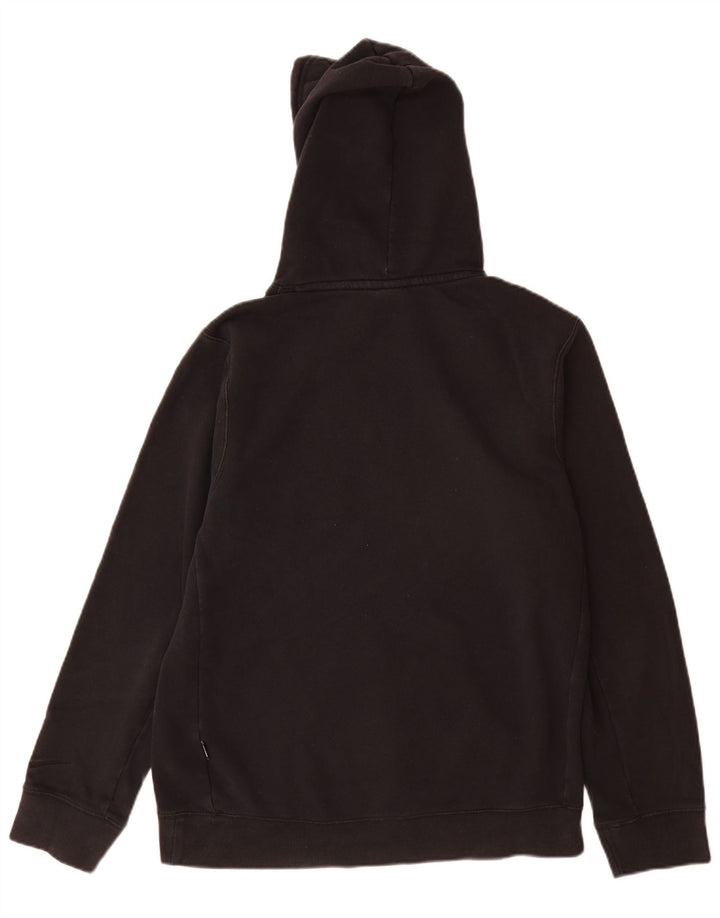 Felpa con cappuccio grafica Nike da uomo in cotone nero medio