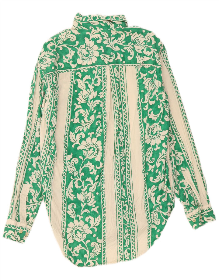 Camicia Uomo Gas Piccola Verde Floreale In Cotone