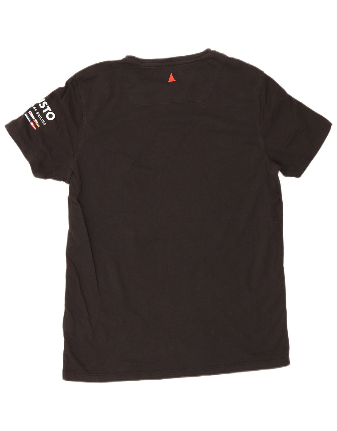 T-shirt grafica da uomo Musto Top in cotone nero medio