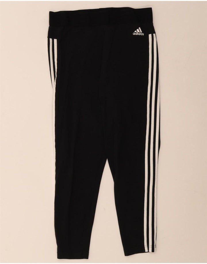 Leggings corti Adidas da donna UK 12 medio nero