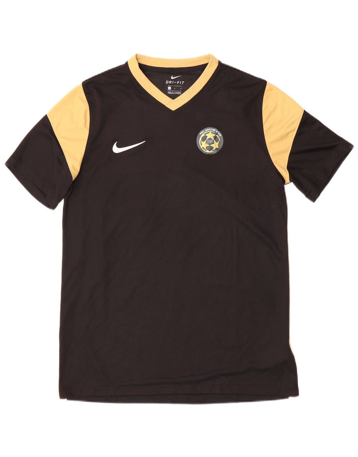 T-shirt Nike Dri Fit da uomo, grande, in poliestere nero